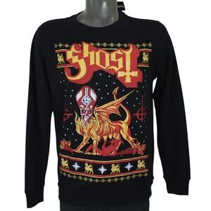 NWT Ghost Band Papa Emeritus Black Crewneck Sweatshirt Mens Medium